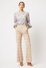 Load image into Gallery viewer, GETTY PONTE PANT IN OATMEAL CHECK
