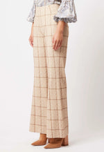 Load image into Gallery viewer, GETTY PONTE PANT IN OATMEAL CHECK
