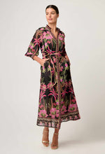 Load image into Gallery viewer, once was Carmen Silk Cotton Maxi Dress in Anthos Lótos
