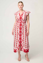 Load image into Gallery viewer, Maya Viscose Midi Dress in Marrakech Ruby
