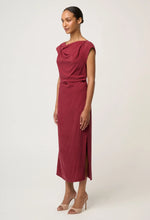Load image into Gallery viewer, Monique Draped Neck Dress
