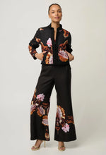 Load image into Gallery viewer, Delray Reversible Linen Viscose Jacket in Sunset Orchid/Noir Orchid
