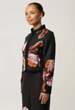 Load image into Gallery viewer, Delray Reversible Linen Viscose Jacket in Sunset Orchid/Noir Orchid
