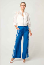 Load image into Gallery viewer, Lamia Tencel Lace Detail Bomber in Ivory
