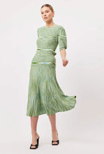 Load image into Gallery viewer, TRANSIT RAYON KNIT SKIRT IN JADE SPACE DYE
