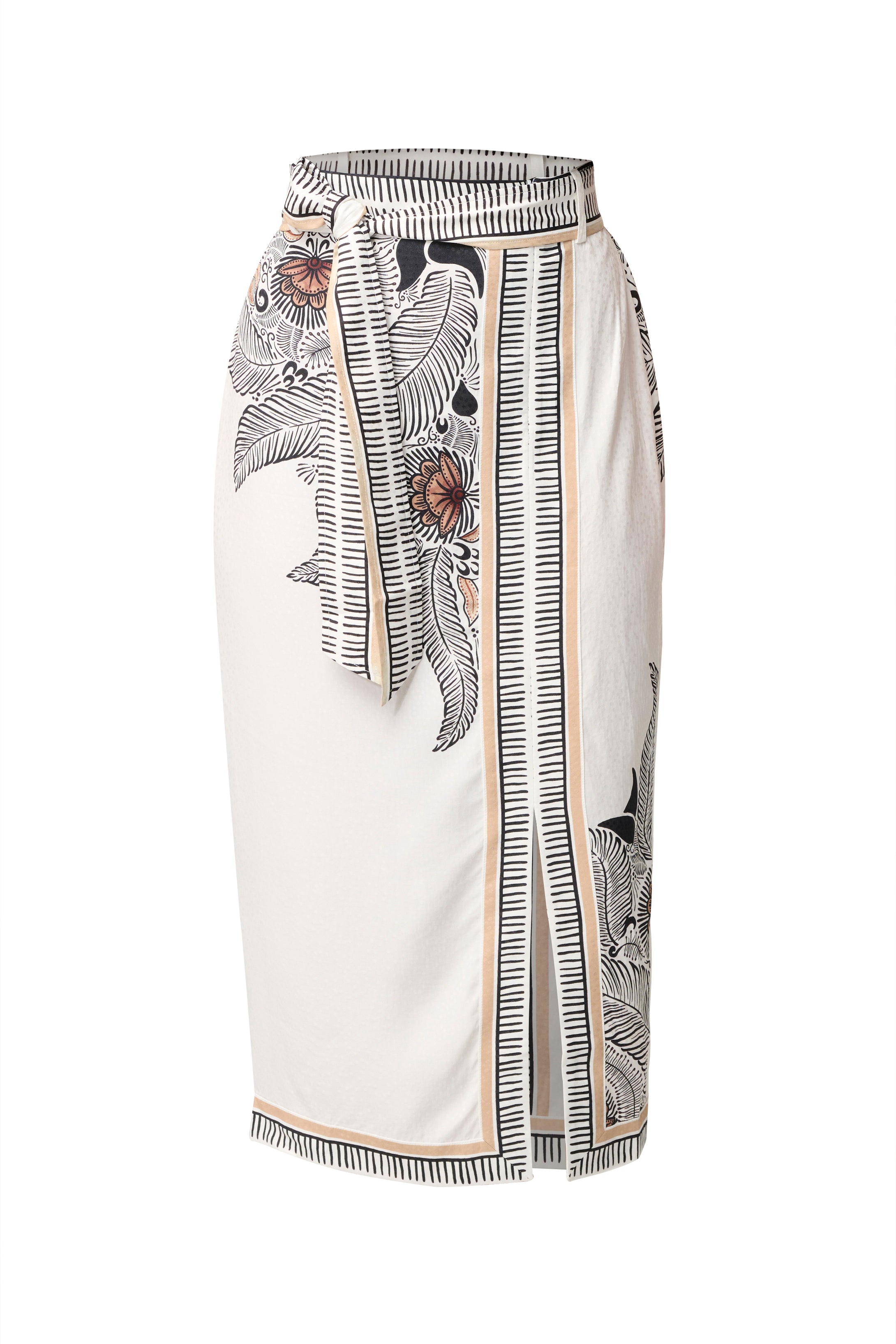 ZENOBIA CONTRAST TRIM SKIRT