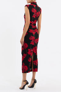 Poppy Fields Midi Dress