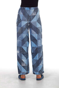 Amoni pants with patchwork print