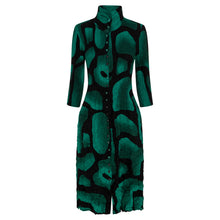 Load image into Gallery viewer, Nehru Coat Dress Green Tucson
