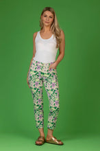 Load image into Gallery viewer, Mara S Apple Green Floral Chino Trousers
