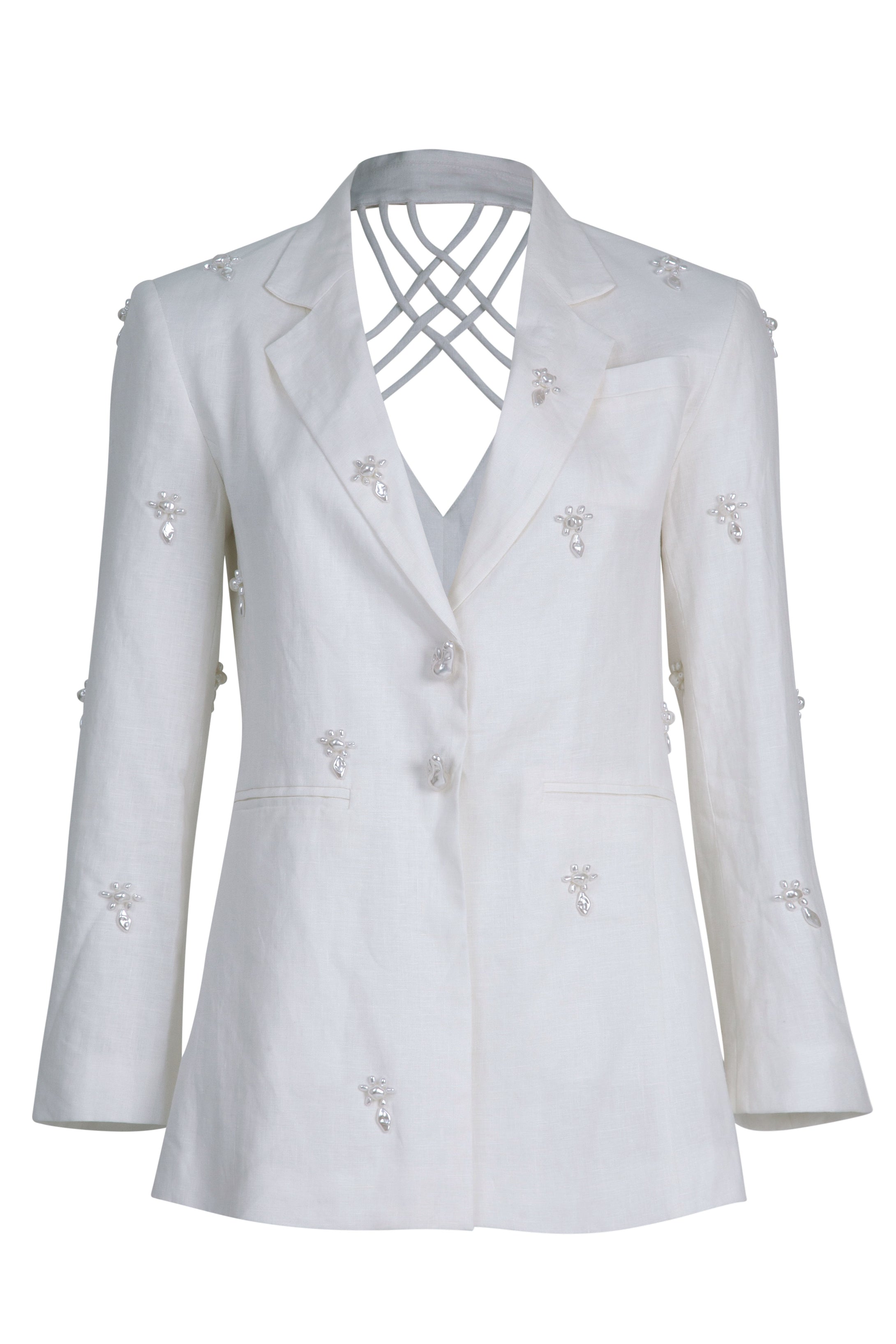 GIRL BOSS Blazer -WHITE