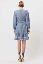 Load image into Gallery viewer, ANTIGUA LINEN VISCOSE DRESS IN DEL MAR STRIPE
