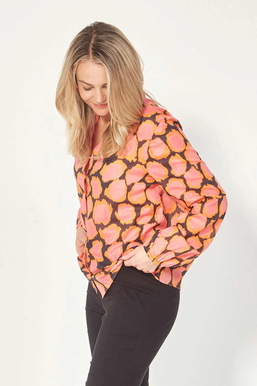 Theme Shirt | Coral Print