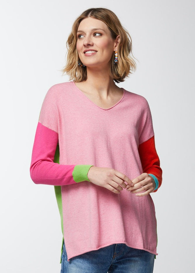 COLOUR CONTRAST JUMPER