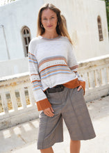 Load image into Gallery viewer, zaket and plover Stripe Pop Jumper Mercury
