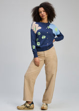 Load image into Gallery viewer, zaket and plover Petal Play Cardi Denim
