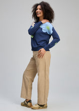 Load image into Gallery viewer, zaket and plover Petal Play Cardi Denim
