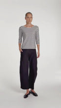 Load image into Gallery viewer, MELA PURDIE BARREL LEG PANT BLACK
