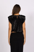 Load image into Gallery viewer, VENUS SEQUIN TOP - BLACK
