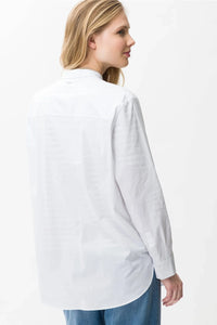 BRAX 42-5448 99 VIC WHITE COTTON MIX STRETCH SHIRT BLOUSE