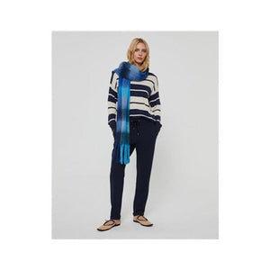 PAZ TORRAS checked scarf BLUE