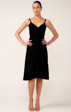 Load image into Gallery viewer, CROSS OVER SLIP DRESS IN BLACK
