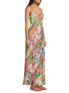 JOHNNY WAS Gigianna Floral Maxi Slipdress