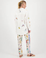 Load image into Gallery viewer, ME369 Madison White Oversized EMB Shirt- White
