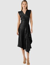 Load image into Gallery viewer, CROWN WRAP DRESS IN; Black
