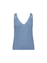 Load image into Gallery viewer, Mos Mosh Cressida Melange Knit Top Regatta
