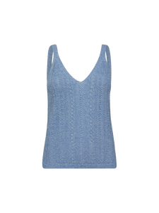Mos Mosh Cressida Melange Knit Top Regatta