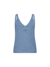 Load image into Gallery viewer, Mos Mosh Cressida Melange Knit Top Regatta
