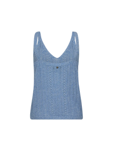 Mos Mosh Cressida Melange Knit Top Regatta