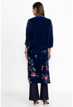 Load image into Gallery viewer, VELVET BUTTON FRONT KIMONO
