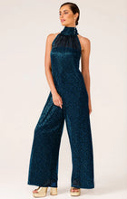 Load image into Gallery viewer, MARBLE SKY JUMPSUIT IN TURQUOISE LUREX
