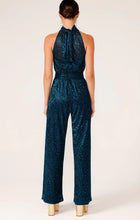 Load image into Gallery viewer, MARBLE SKY JUMPSUIT IN TURQUOISE LUREX

