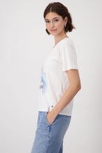 Load image into Gallery viewer, Monari 409417 Off White Round Neck T-Shirt
