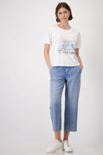 Load image into Gallery viewer, Monari 409417 Off White Round Neck T-Shirt
