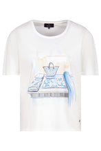 Load image into Gallery viewer, Monari 409417 Off White Round Neck T-Shirt
