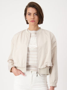 Monari Double-Hem Jacket Cream 409398