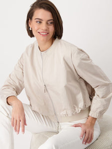 Monari Double-Hem Jacket Cream 409398