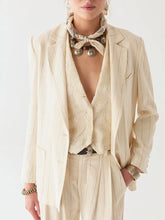 Load image into Gallery viewer, Maison Hotel  Paddy Jacket - Ecru Stripes
