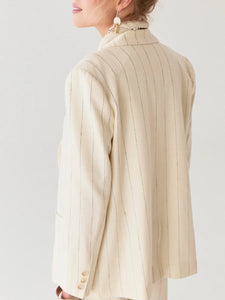 Maison Hotel  Paddy Jacket - Ecru Stripes