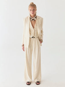 Maison Hotel  Paddy Jacket - Ecru Stripes