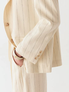 Maison Hotel  Paddy Jacket - Ecru Stripes