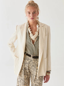 Maison Hotel  Paddy Jacket - Ecru Stripes