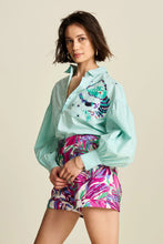 Load image into Gallery viewer, BLOUSE AQUA BLUE
