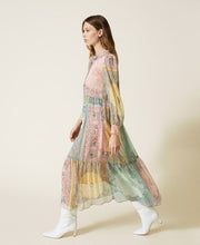 Load image into Gallery viewer, LONG DRESS PATCHWORK BANDANNA PRINT
