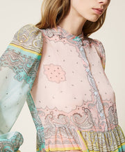 Load image into Gallery viewer, LONG DRESS PATCHWORK BANDANNA PRINT
