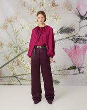 Load image into Gallery viewer, SATIN AND VISCOSE CREPE BLOUSE
